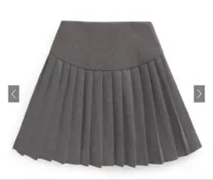 インパン裏地付プリーツ切り替えミニスカート[ai145]