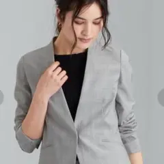 ✨美品✨グリーンレーベルリラクシング カチリラノーカラージャケット 洗える