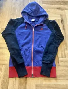 Nike フルジップパーカー M 紫/黒/赤