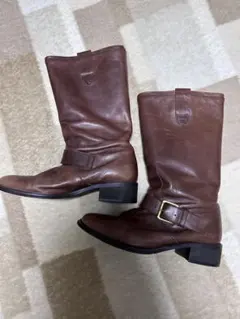 マーガレットハウエル ブラウン レザー エンジニアブーツ