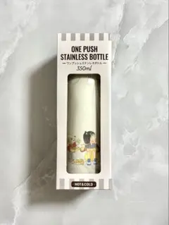 水筒 ワンタッチプッシュ ステンレス ボトル 冷温保温 350ml こんとあきのサムネイル