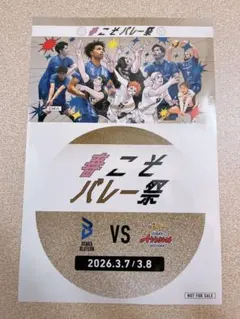 SVリーグ ハイキュー!!コラボ 春こそバレー祭 ステッカー 大阪ブルテオン