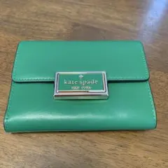 kate spade グリーン 三つ折り財布