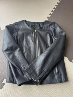 ナノユニバース　ブラックレザージャケット