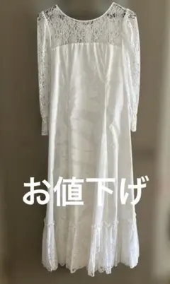 白地模様フラドレスのサムネイル