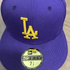 New Era 59FIFTY LAキャップ 紫 7 5/8