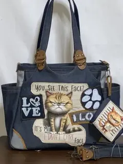 ♥️新品未使用♥️Think Bee!⭐️猫モチーフ⭐️トートバッグ‼️ラメ 