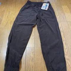 レディース コーデュロイ風パンツ ダークブラウン