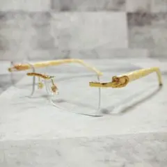 リムレス■ファッショングラス■伊達メガネ■クリアレンズ■未使用品■㊳のサムネイル