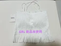 グレイル　カップ付きダブルストラップシャーリングトップス[at1900]Mサイズ