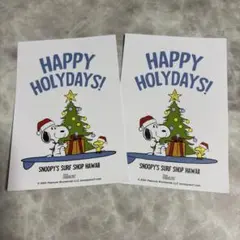 スヌーピーサーフショップ　クリスマス限定ポストカード