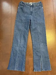 AND YUA ANYフロントスリットデニムパンツ 160cmグローバルワークのサムネイル