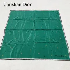 希少Christian Dior シルク100% 総柄　大判スカーフ