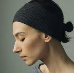 anuke ヘアターバン　ブラックのサムネイル