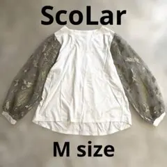 新品未使用‼️タグ付き‼️scolar スカラー　異素材　袖切替　プルオーバーのサムネイル