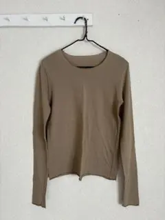 mon sakata モンサカタ 難ありブラウン系ロングスリーブカットソー