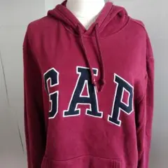 GAP バーガンディ フード付きパーカー
