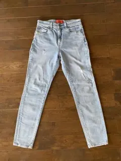 RED CARD スキニージーンズ ダメージ加工 W24