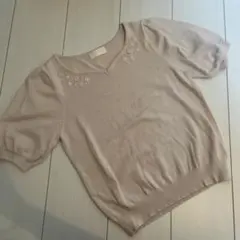 12月いっぱいの価格　LODISPOTTO Vネック 半袖ニット