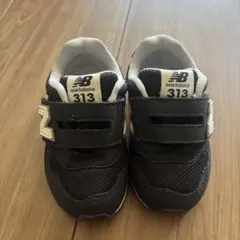 New Balance 313 ベビーシューズ ブラック/ホワイト