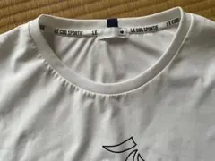 LE COQ SPORTIF 白Tシャツ　新品未使用　6L 線画のイラストロゴ入