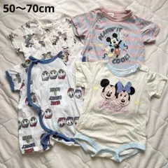 ベビー　半袖ロンパース　リトシー　フタフタ　ディズニー　まとめ売　50〜70cm