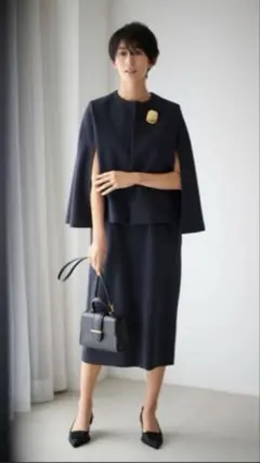 ノーカラージャケット スーツ