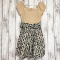 【ジル スチュアート】★美品 キュロットワンピース M 異素材 レース りぼん