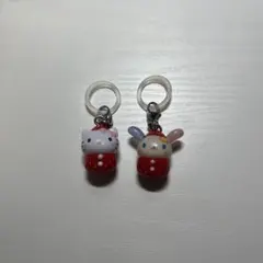 サンリオ いちごめじるしアクセサリー ハローキティ ウサハナ 2つまとめ売り