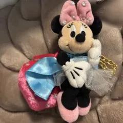 ミニーマウス キーホルダー ハート　バックチャーム