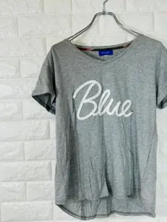 ブルーレーベル レーヨン混 半袖 Tシャツ 38 M グレー 灰色のサムネイル