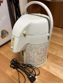［昭和レトロ］象印　電気エアーポットCWC-B18Y 1.8ℓ 花柄のサムネイル
