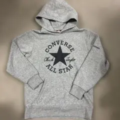 コンバース CONVERSE キッズ パーカー 140cm グレー 裏起毛