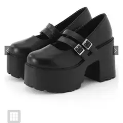 厚底ダブルベルトローファー[ci588]