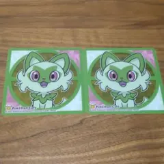 ポケモンカフェ　ニャオハ　コースター　2枚セット