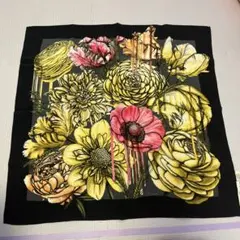SWASH スカーフ 花柄 ブラック イエロー