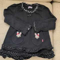 ミキハウス　長袖トップス　チュニックうさこ110cm