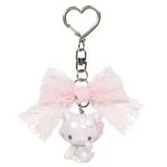 【新品未開封】チャーミーキティ リボン付きキーホルダー
