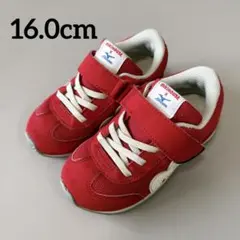 16.0cm ミキハウス ミズノ　スニーカー 16.0cm レッド