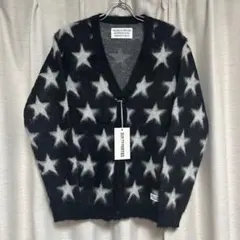 【新品】WACKO MARIA 星柄モヘアカーディガン