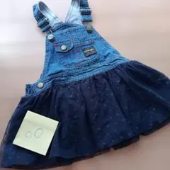 wrangler♡デニムワンピース　ドットチュールのサムネイル