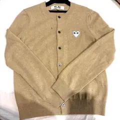 PLAY COMME des GAR CONS ベージュ　カーディガン M