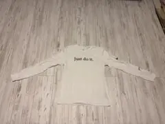 Nike Just do it. ホワイト長袖Tシャツ　S