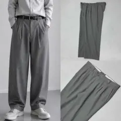 90s Burberrys スペイン製 2タック スラックス ワイド レーヨンのサムネイル