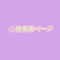 ☆様専用ページ