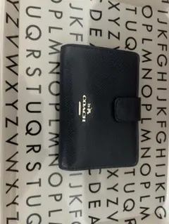 COACH ネイビー 二つ折り財布