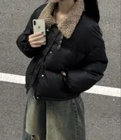 秋冬コーデ❤️ジャンパー ブルゾン ファーカラー ジップアップ 