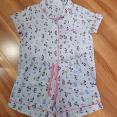 GU ミニーマウス×フィガロ ルームウェア上下セット　ブルー　Lサイズ