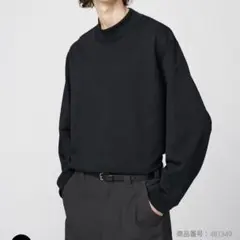 ブラッシュドモックネックＴシャツ/長袖