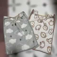 フリースお食事エプロン2枚セット